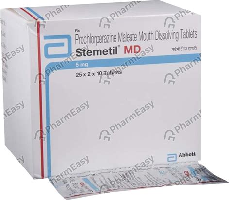 Buy Stemetil Md 5 MG Tablet (10) Online at Flat 15% OFF | PharmEasy