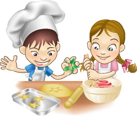 Kids Baking Clip Art