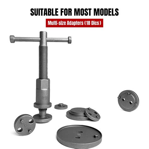 Thorstone Master Disc Brake Caliper Tool Kit, Car Brake Piston Compressor and Wind Back Tool Set ...