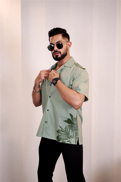 Green Resort Cuban Shirt – Eszett