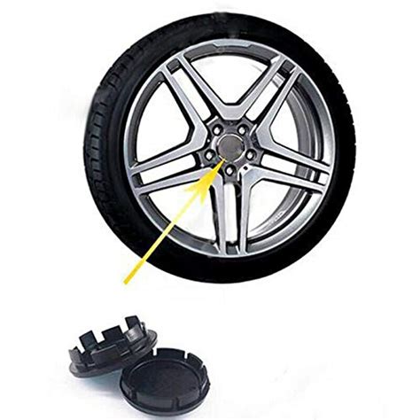 PRAV® 4Pcs Wheel Hub Caps Carbon Fiber Look Auto Car Center Cover 60MM ...