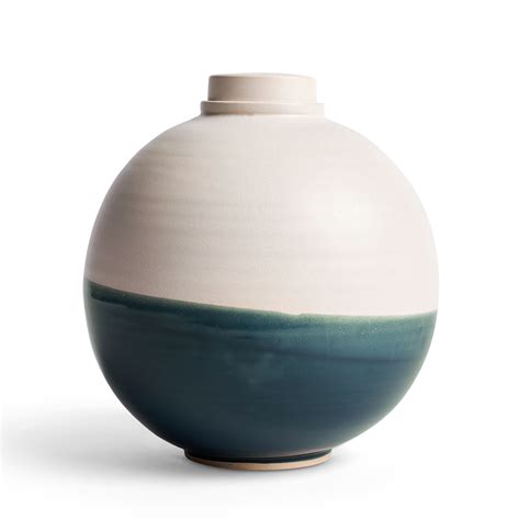 Moon Urn: Soft White with Blue | Afterall