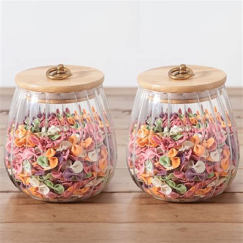 The Better Home Borosilicate Glass Jar With Bamboo Lid|Kitchen ...