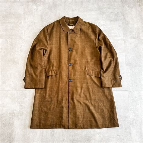 Dead stock! 1970's plaid pattern wool×poly long coat | cou cou used ...