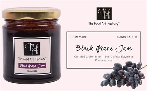 The Food Art Factory Black Grape Jam Handcrafted with Zero ...