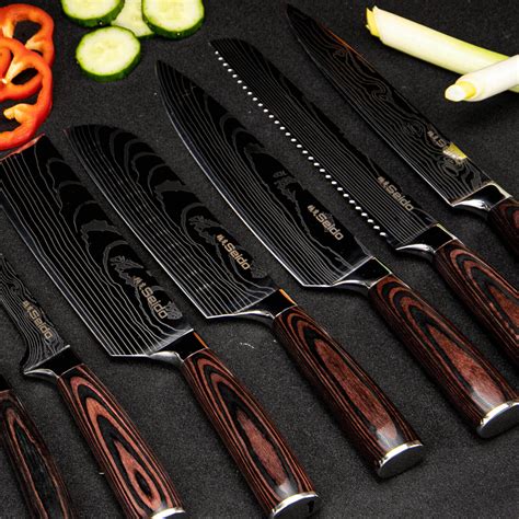 SEIDO™ Best Japanese Chef Knife Set | 8-Piece Culinary Kitchen Knives ...