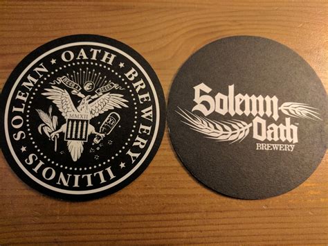 Solemn Oath Brewery Coasters