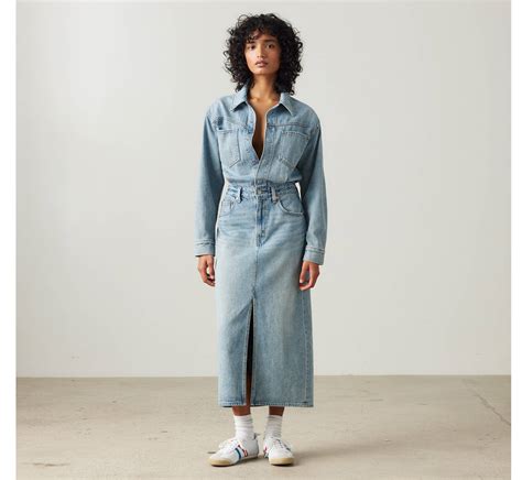Denim Midi Shirt Dress - Medium Wash | Levi's® US