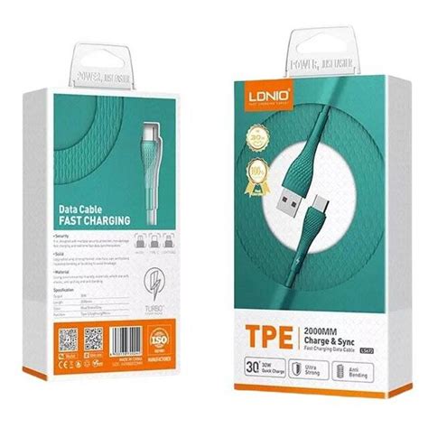 Ldnio LS672 USB-A to Type-C [2M] Cable | Anas-IQ