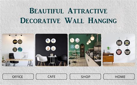 VVWV® Cute Home Quotes Wall Hanging Round Shaped Home Decor Plates For ...