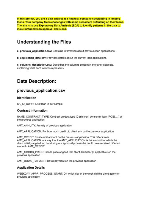 Important Notes for Project 6 - In this project, you are a data analyst ...