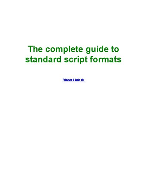 Image result for Script Format PDF in Word