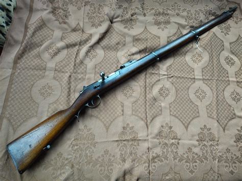 RAKOUSKÁ VOJENSKÁ PUŠKA STEYR KROPATSCHEK M1886, ráže 8 x 60 mm R CF ...