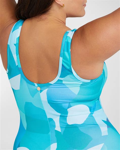 Artesands Plus Size Fuseli Chlorine-Resistant One-Piece Swimsuit ...