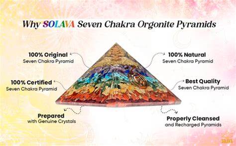 Buy Original Seven Chakra Crystal Pyramid- 3 Inch – SOLAVA WORLD