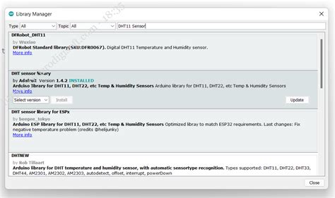 Image result for DHT11 Sensor Using Esp8266