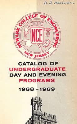 "Newark College of Engineering Catalog of Undergraduate Day and Evening ...
