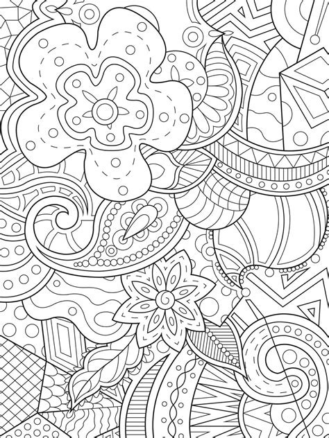 Relaxing coloring pages