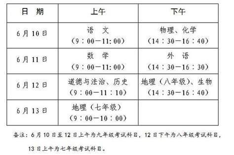 2022广东中考时间具体科目安排表 广东省中考时间2022考试时间_万年历