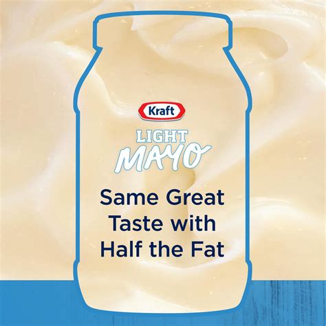 Light Mayo with One Half the Fat & Calories of Regular Mayonnaise ...