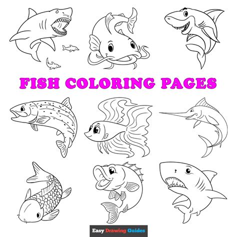 Free Printable Fish Coloring Pages for Kids