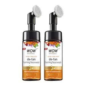 WOW Skin Science Ubtan Foaming Face Wash|Built in Brush for Deep ...