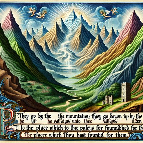 Psalms 104:8 Artwork | Bible Art