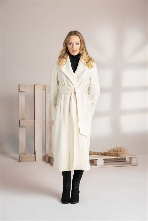 White Wool Coat - ALLSEAMS