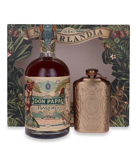 Don Papa Baroko Rum Philipines + piersiówka / 40% / 0,7l | Dom Whisky