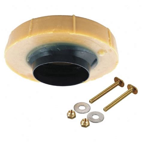 Oatey Johni-Ring 4-in Brown Wax Toilet wax ring with sleeve and bolts ...