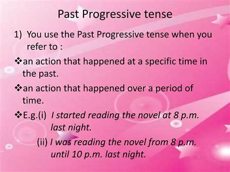 Progressive tenses presentation | PPTX