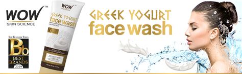 WOW Skin Science Greek Yoghurt Face Wash - No Parabens, Sulphate ...