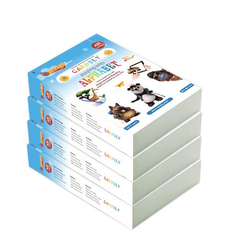 Buy CARDSLY Pack of 4 AR Alphabet Flashcard abcd for kids- Cardsly ...