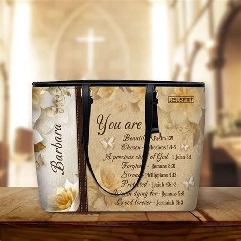 Amazon.com: Jesuspirit Personalized Tote Bags For Women - Inspirational Christian Bible ...