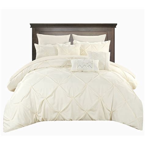 Chic Home Design Hannah 10-Piece Beige Queen Comforter Set in the ...
