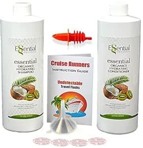 CRUISE RUNNERS Fake Shampoo & Conditioner Drinking Flask Kit Plastic ...
