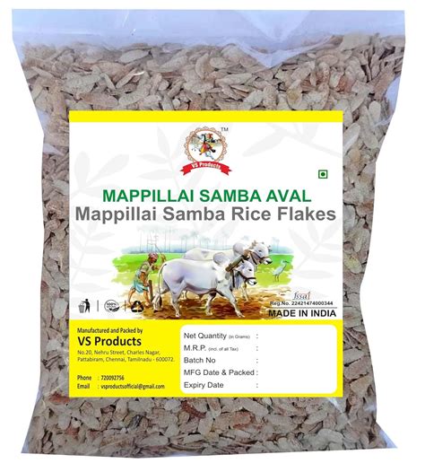 VS Products Mappillai Samba Rice Flakes 950g, Mappillai Samba Aval ...