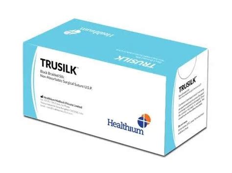 Buy Healthium Trusilk Black Braided Silk Non- Absorbable Sutures – Oralkart