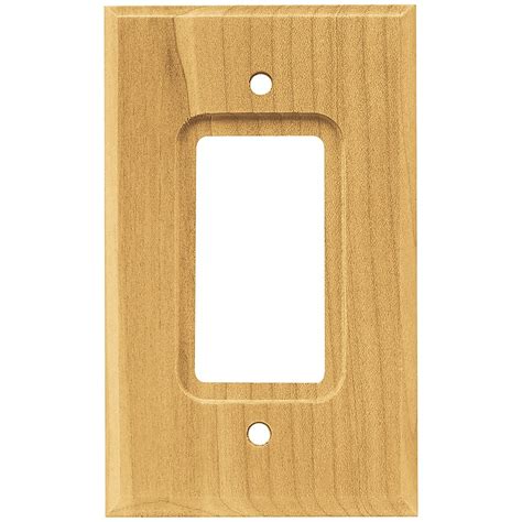 Brainerd SGL GFCI-RCKR/MAPLE SQUARE 64669 in the Wall Plates department ...