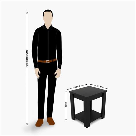 Buy Helios Rhine Bed Side Table - Black from Helios by Home Centre at ...