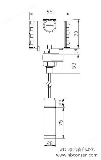sis系统/DCS系统用投入式液位变送器-河北康吉森自动化工程有限公司