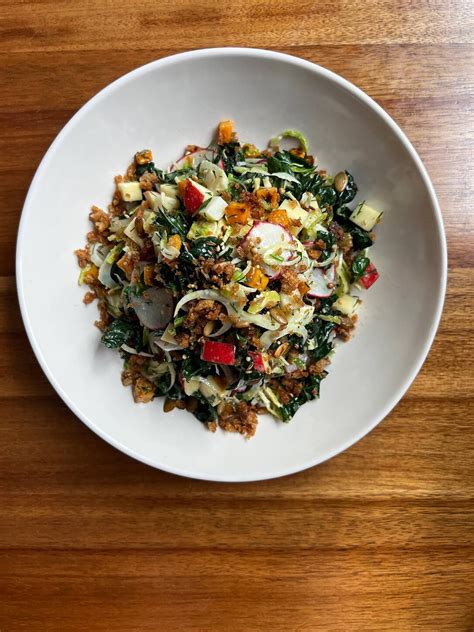 Kale Butternut Squash Salad With Maple Tahini Dressing | Hailee ...