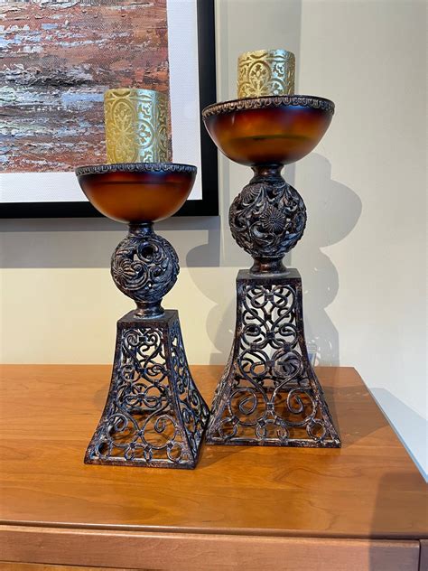 Metal Candle Holder Set of 2 – Oriental Rug Palace