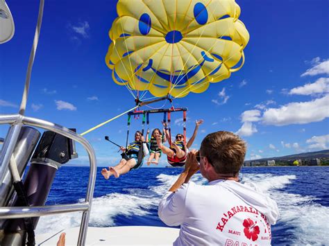 Maui Parasailing | Kā‘anapali Beach Parasail | Parasail Maui - Ka ...
