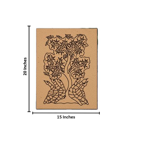 Traditional MDF DIY Painting Base | Twin Birds Under Tree Art ...