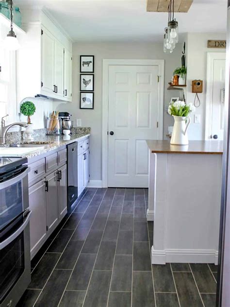 12 Flooring Ideas For A White Kitchen