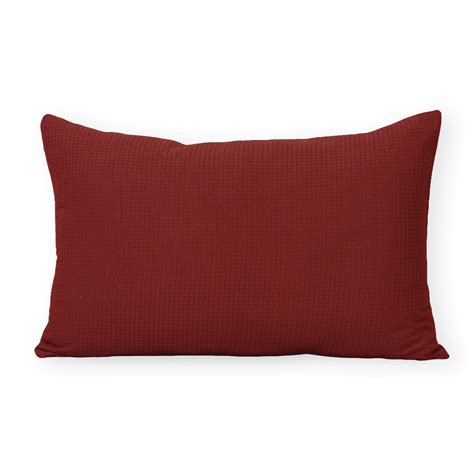 Buy Handmade Red Cotton Waffle Pillow Covers Online – Dmaasa