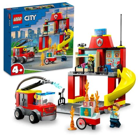 Buy LEGO City Fire Station and Fire Engine Building Kit For Ages 4 ...