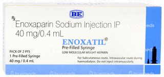 Enoxatil 40 MG Injection 0.4 ML | Order Enoxatil 40 MG Injection 0.4 ML ...