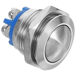 Heavy-Duty Metal Push Button Switch: Reliable Panel Mount Reset for ...